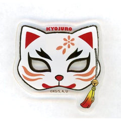 Demon Slayer: Kimetsu no Yaiba Kyojuro Rengoku Cat Badge Collection Namja Town Limited Ikoi no Sato Tour Buttons [USED]
