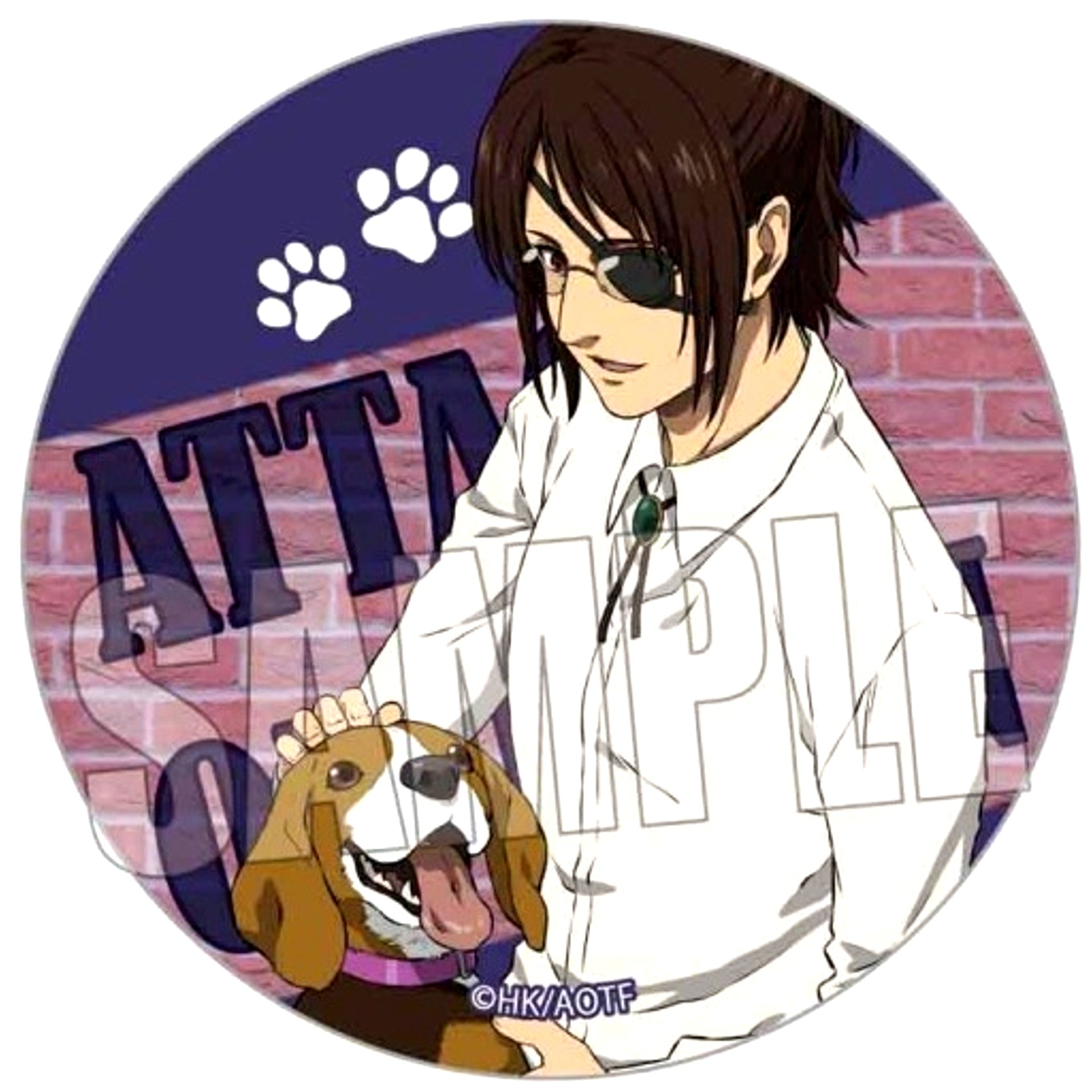 Hange Zoe Attack on Titan Trading Badge With Dog Ver. [USED]