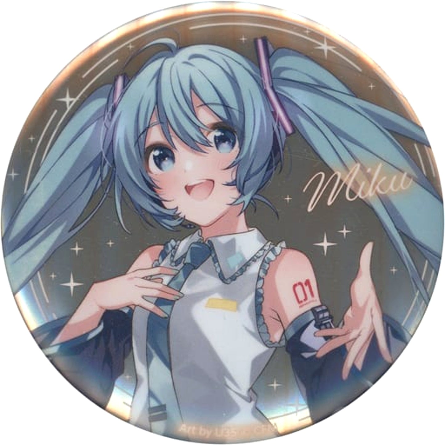 VOCALOID Hatsune Miku & Others Metallic Can Badge Happy 16Th Birthday LAWSON Limited Buttons [USED]