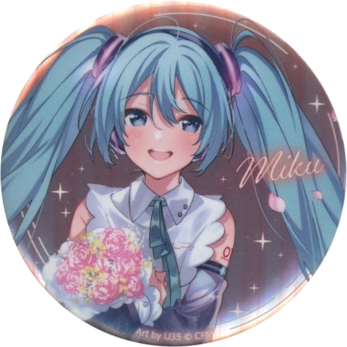 Hatsune Miku V4X VOCALOID Metallic Button Happy 16th Birthday LAWSON Limited [USED]