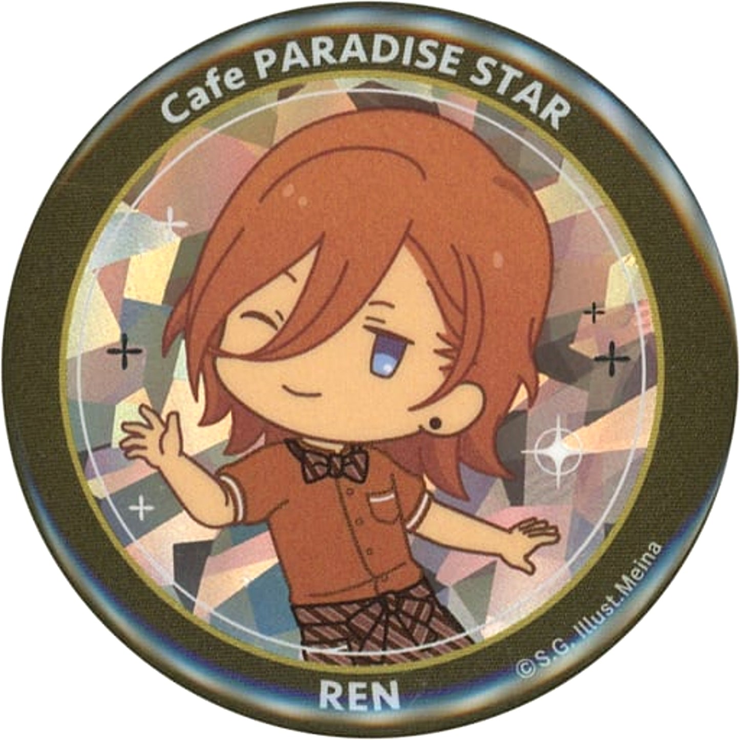 Uta no Prince Sama Ren Jinguji Special Trading Can Badge SHINING Ver. Cafe Paradise Star Season 1-4 in Sweets Paradise Limited Buttons [USED]