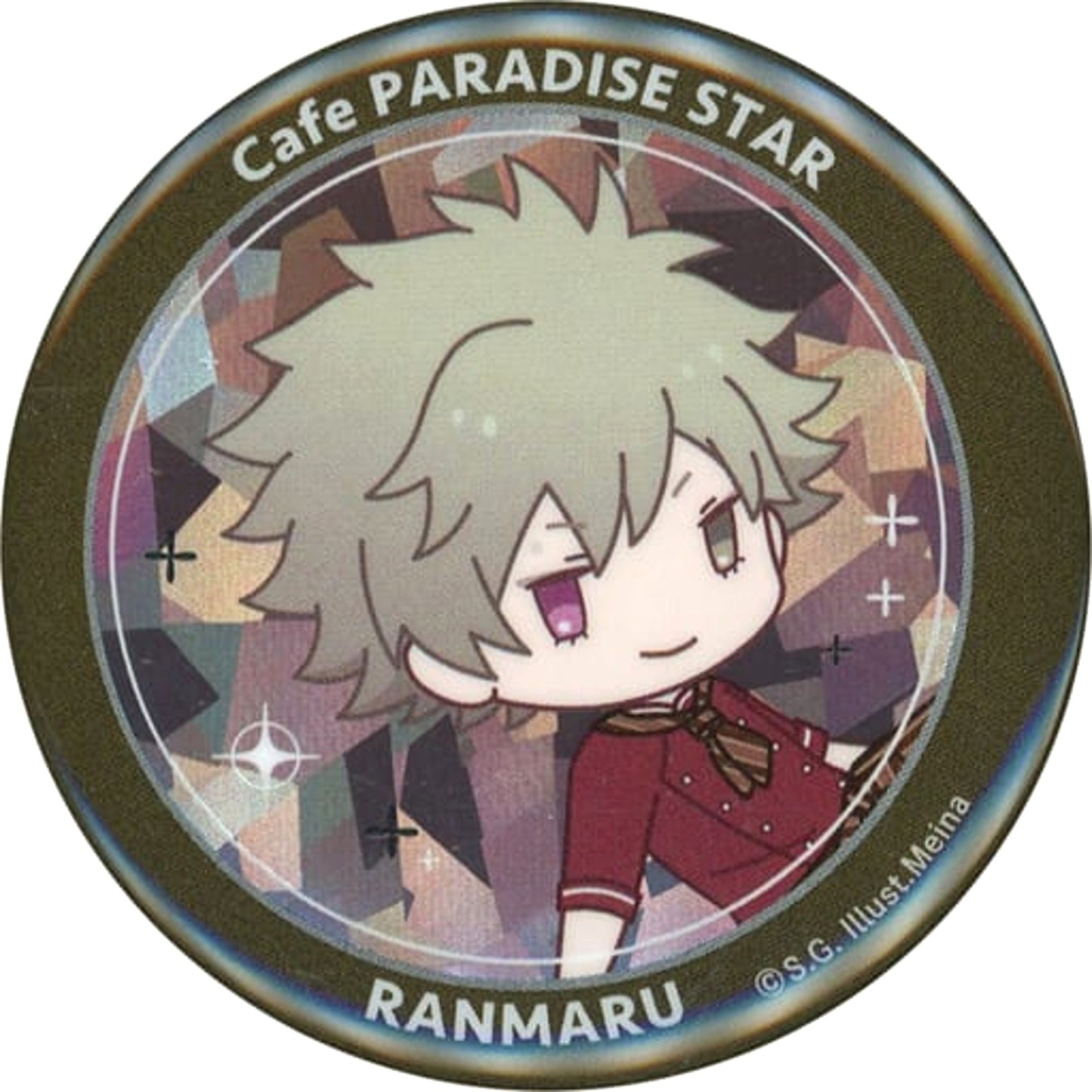 Uta no Prince Sama Ranmaru Kurosaki Special Trading Can Badge SHINING Ver. Cafe Paradise Star Season 1-4 in Sweets Paradise Limited Buttons [USED]