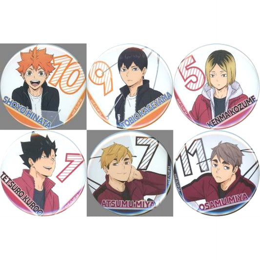 Set of 6 Haikyu!! Trading Button Umbrella Ver. [USED]