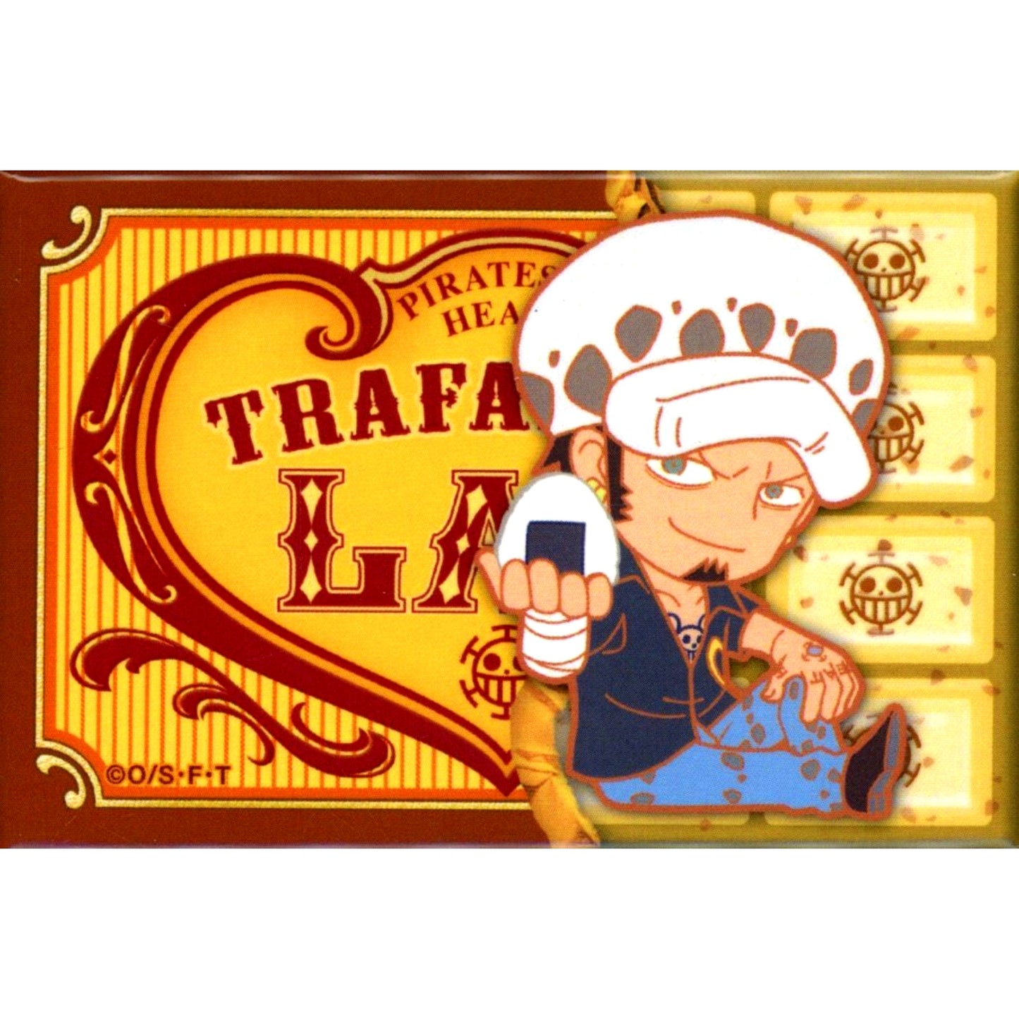 Trafalgar Law Ver. 2 One Piece Chocolate Bar Button [USED]