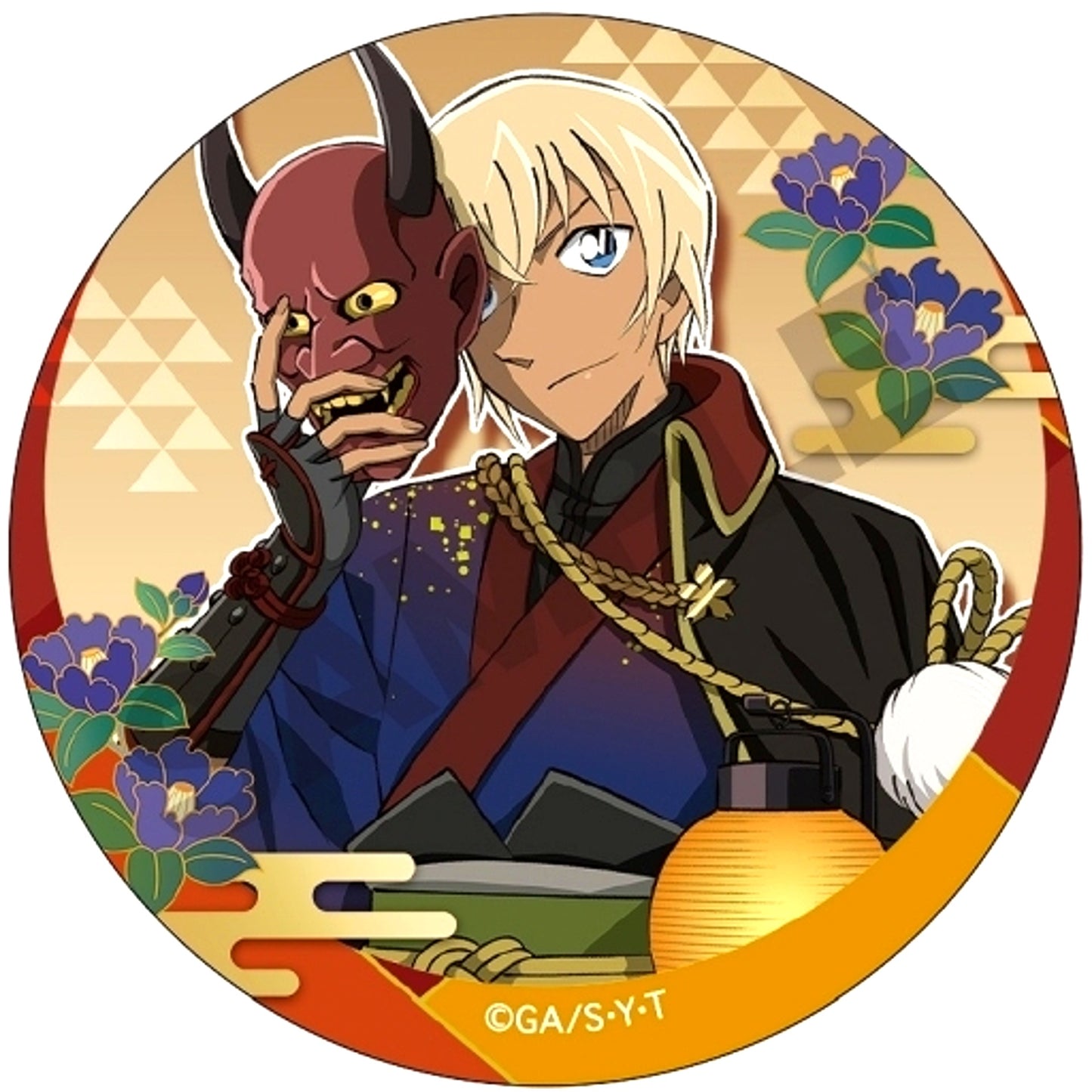 Toru Amuro B Detective Conan Trading Button Hyakki Yagyo [USED]