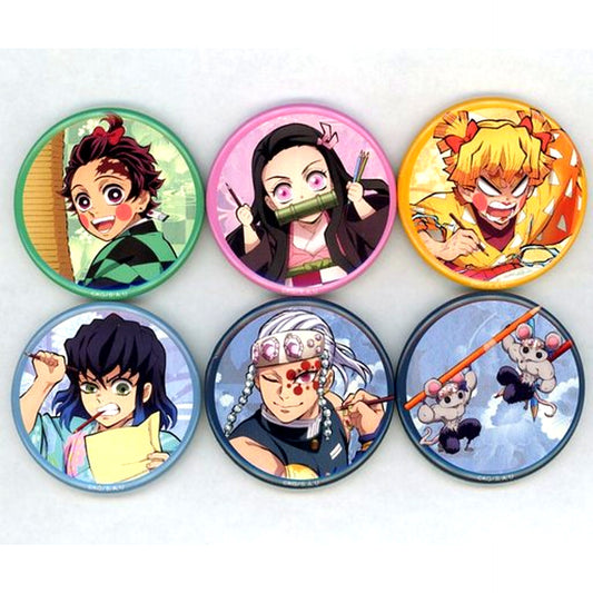 Single Item Group Illustration Button Set of 6 C102 Demon Slayer Entertainment District Arc Commemorative Book Bonus [USED]