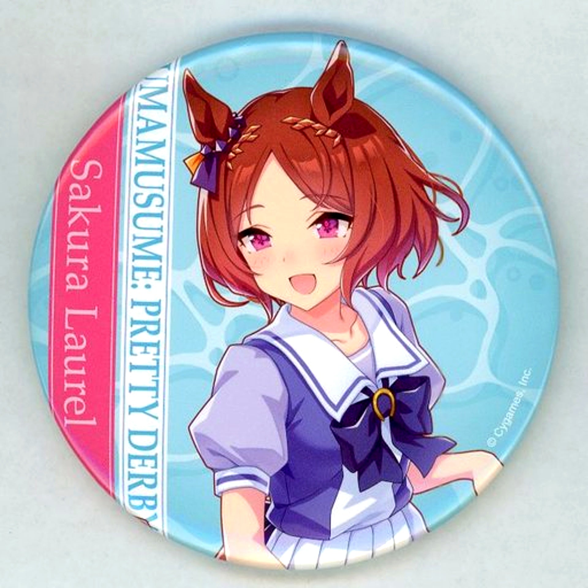 Sakura Laurel Uma Musume Pretty Derby Trading BIG Button FamilyMart 2.5th Anniversary Summer Campaign [USED]