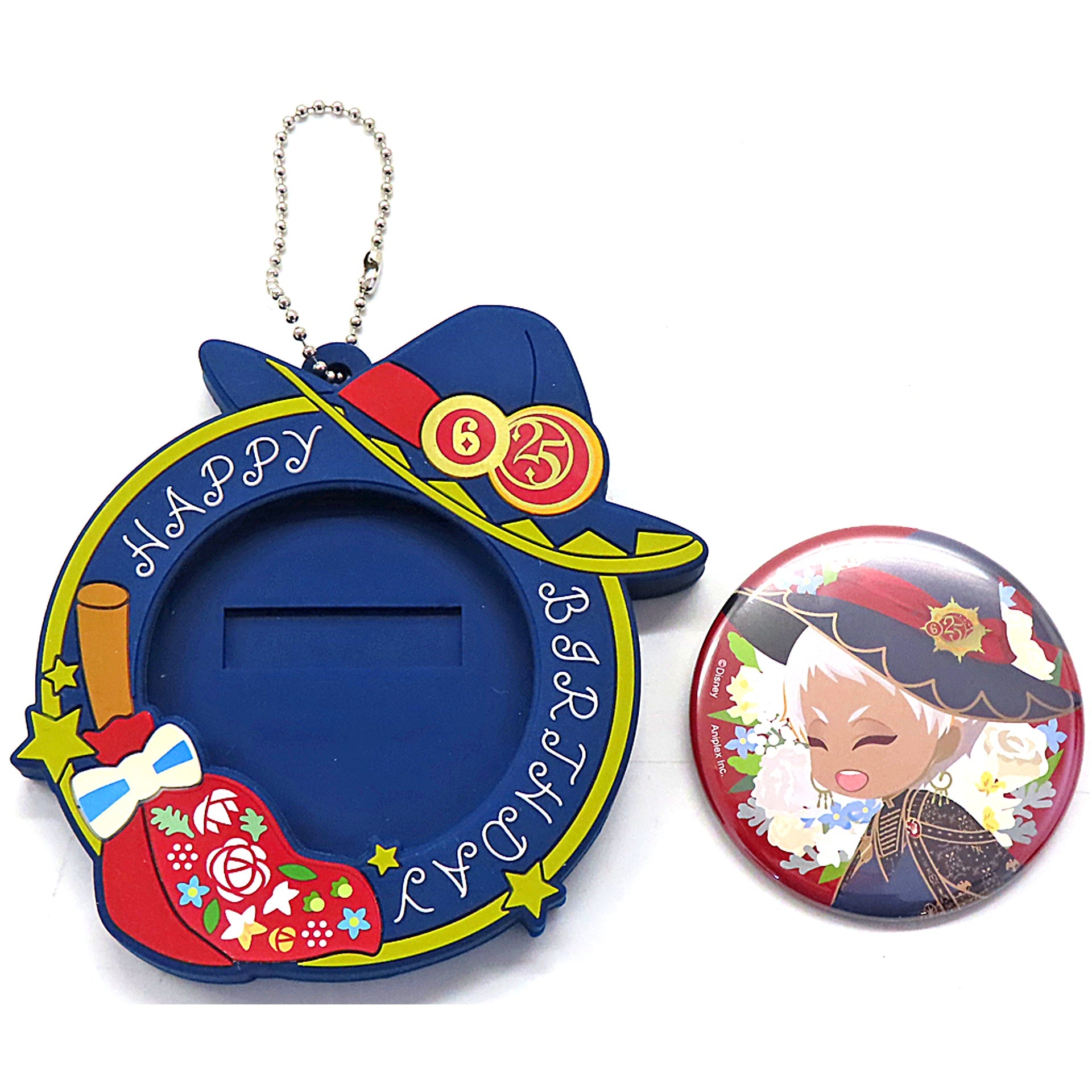 Kalim Al-Asim Disney Twisted Wonderland Bloom Birthday Button with Cover Kalims Birthday Memorial Goods [USED]