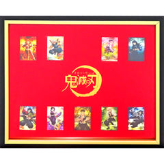 Demon Slayer: Kimetsu no Yaiba Shinobu Kocho & Others Teaser Visual Framed Pins Set 9 Types Set Pins [USED]