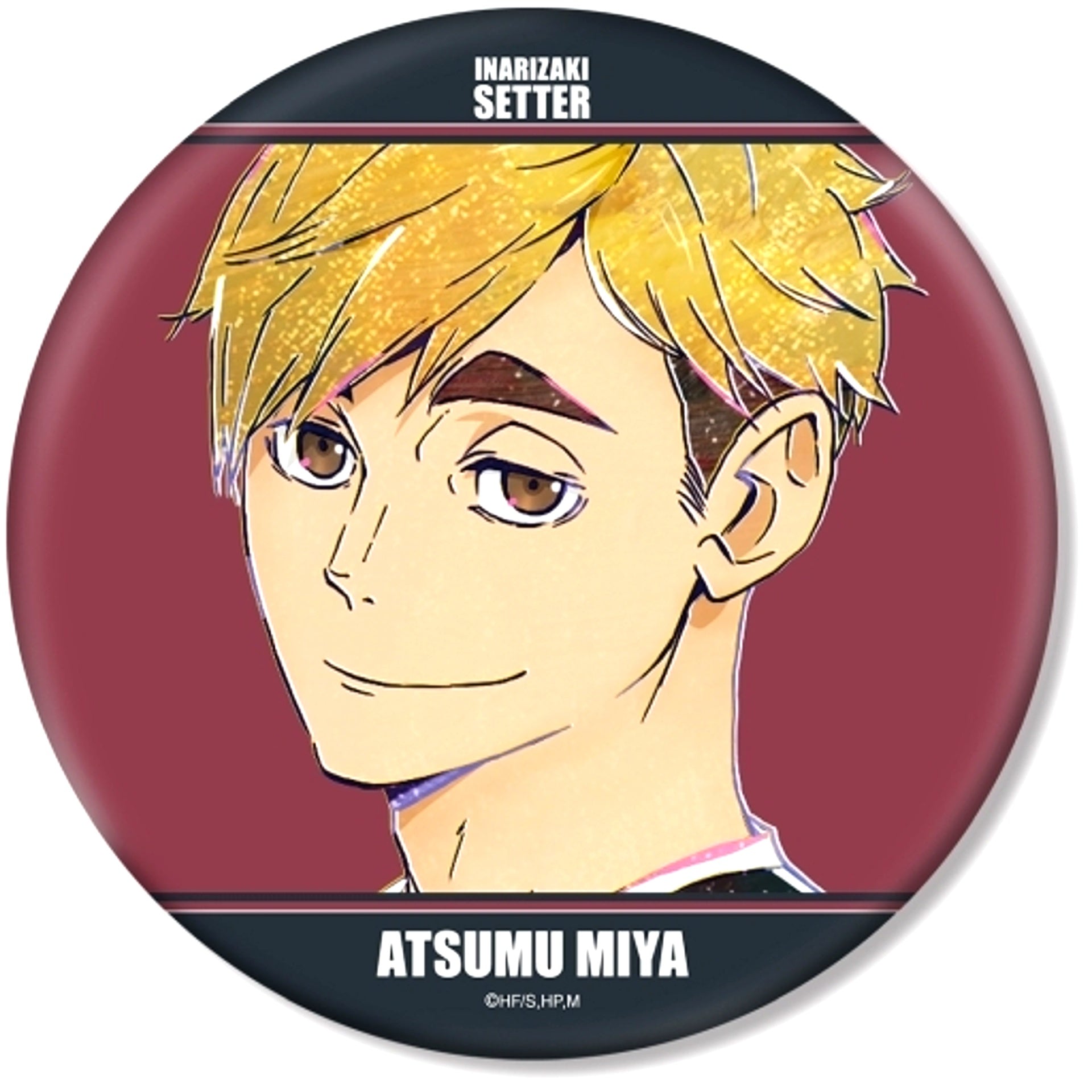 Atsumu Miya Haikyu!! Ani-Art 6th BIG Button [USED]