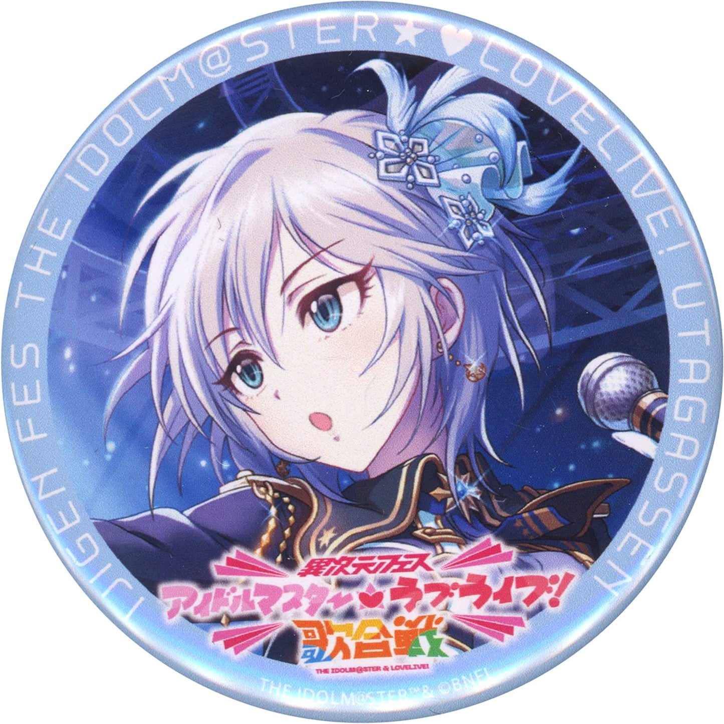 Anastasia Ijigen Fes The Idolmaster Love Live! Utagassen Event Official Trading Badge The Idolmaster Cinderella Girls Ver. [USED]
