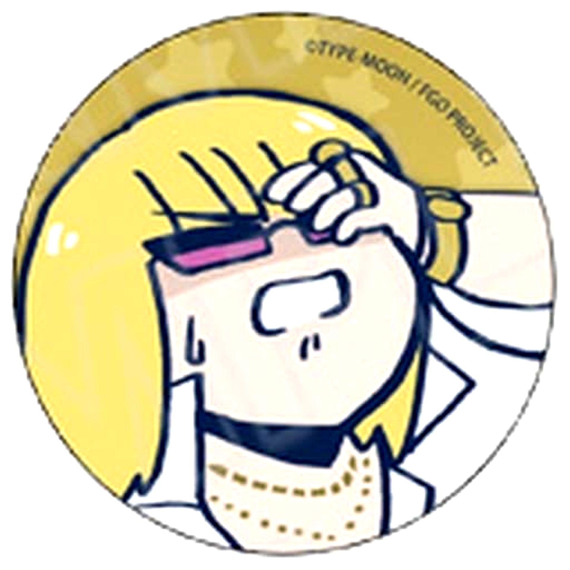 Fate/Grand Order Kintoki Sakata Fujimaru Ritsuka Doesn't Get It Can Badge B [USED]