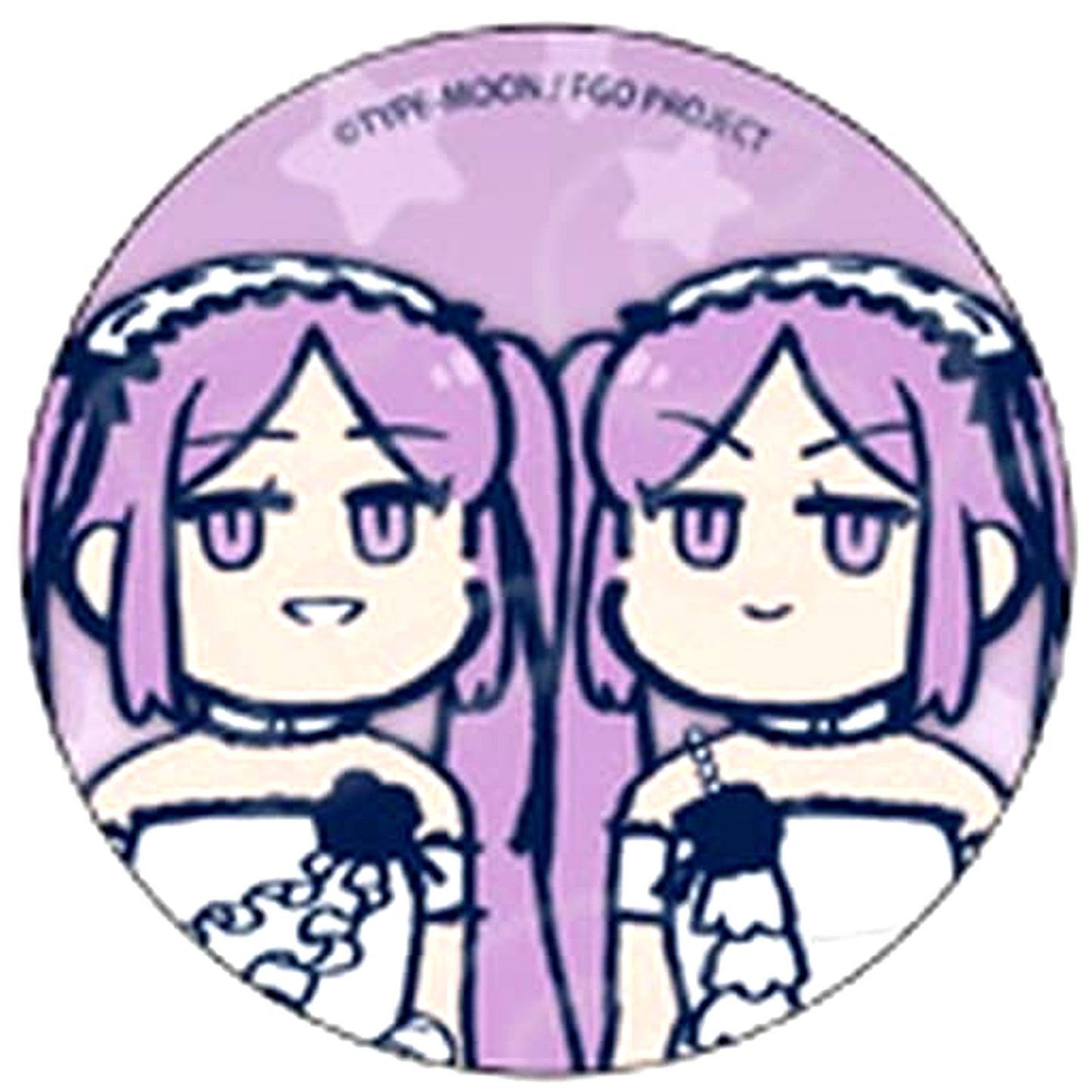 Fate/Grand Order Stheno & Euryale Fujimaru Ritsuka Doesn't Get It Can Badge C [USED]