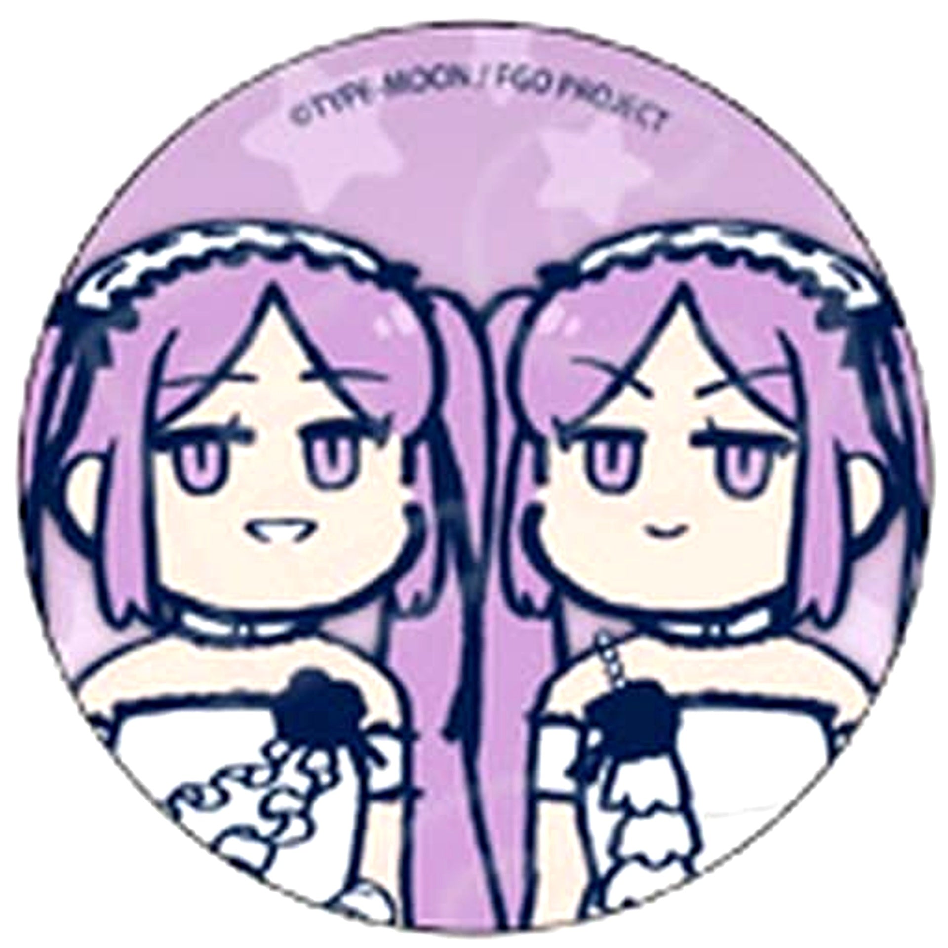 Fate/Grand Order Stheno & Euryale Fujimaru Ritsuka Doesn't Get It Can Badge C [USED]