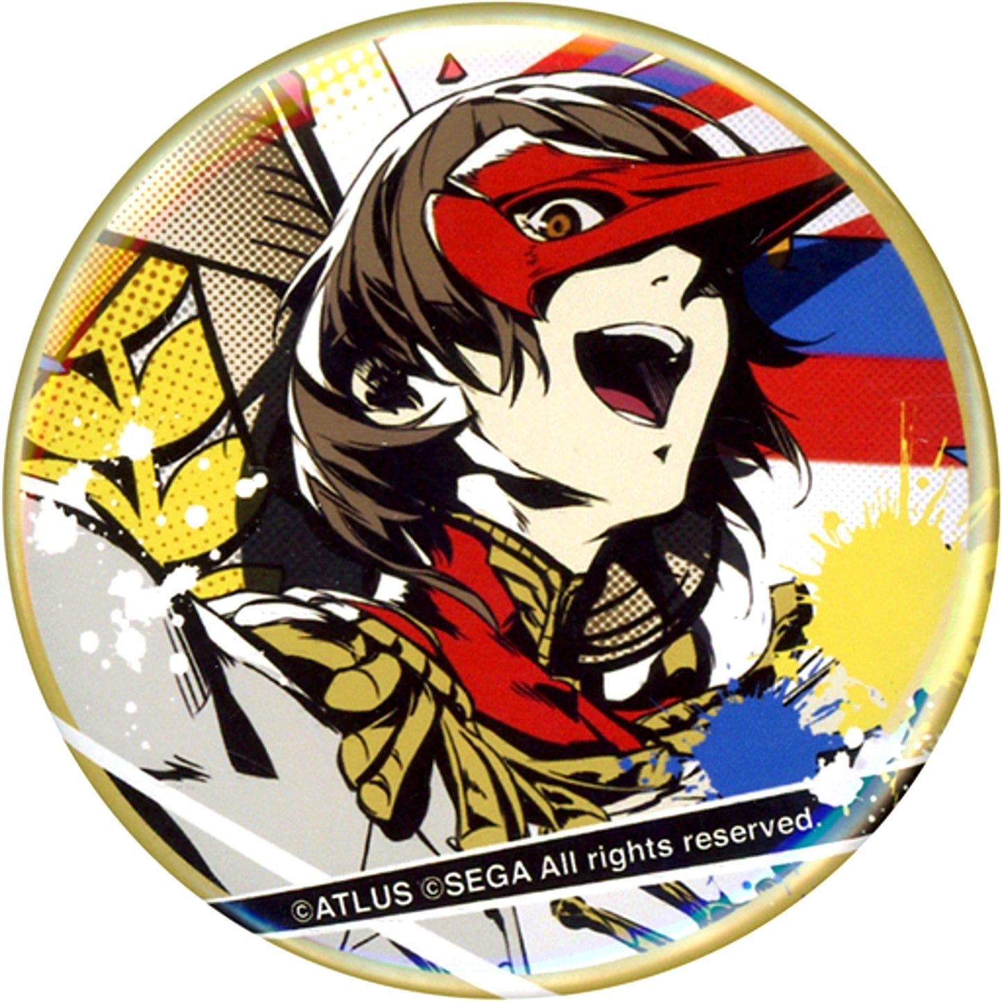 Crow Persona 5 Button All-Out Attack Finish Goro Akechis Magnificent Daily Life Participation Prize [USED]
