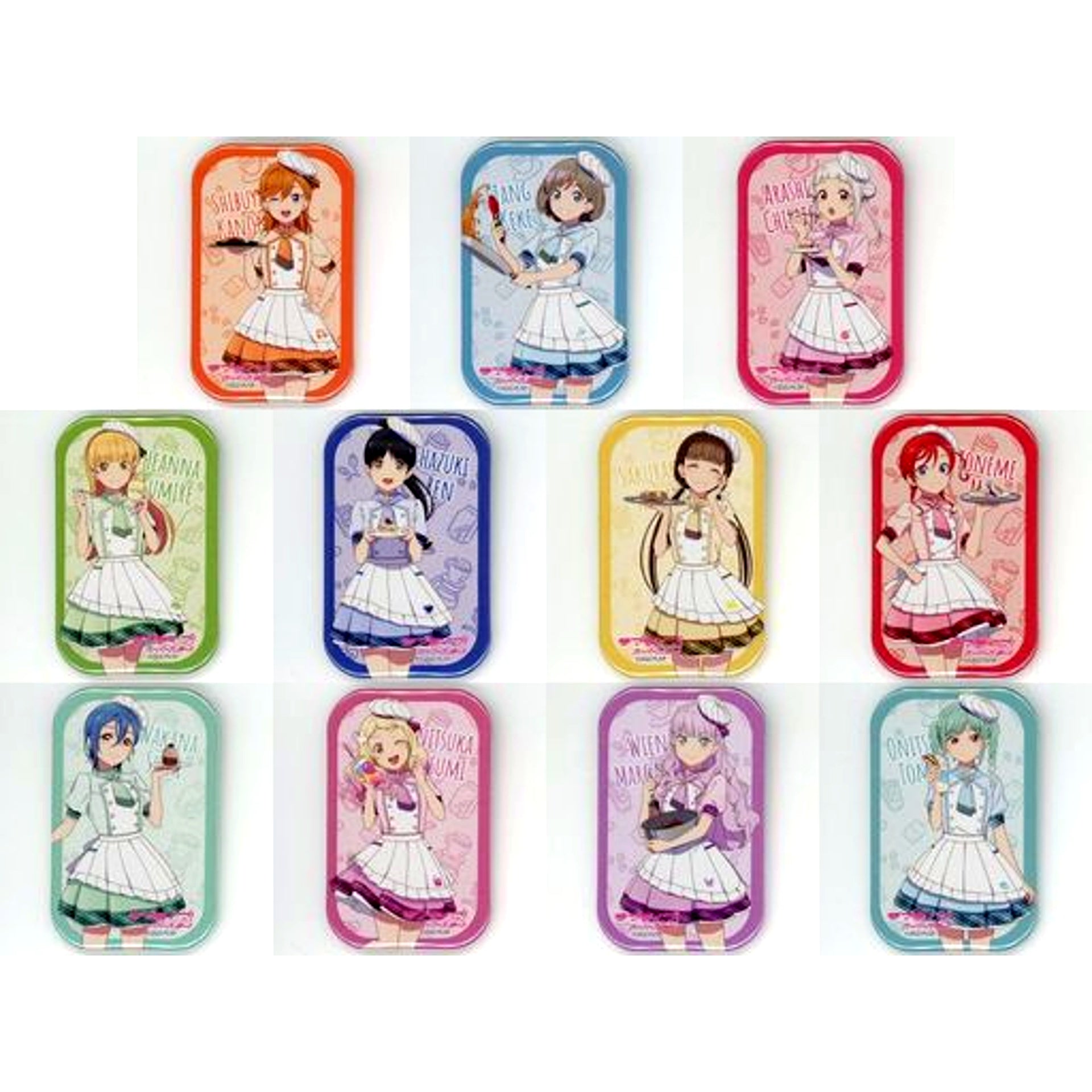 Set of 11 Love Live! Superstar!! x cookpadLive cafe Yuiga Fes Vol. 2 Button [USED]