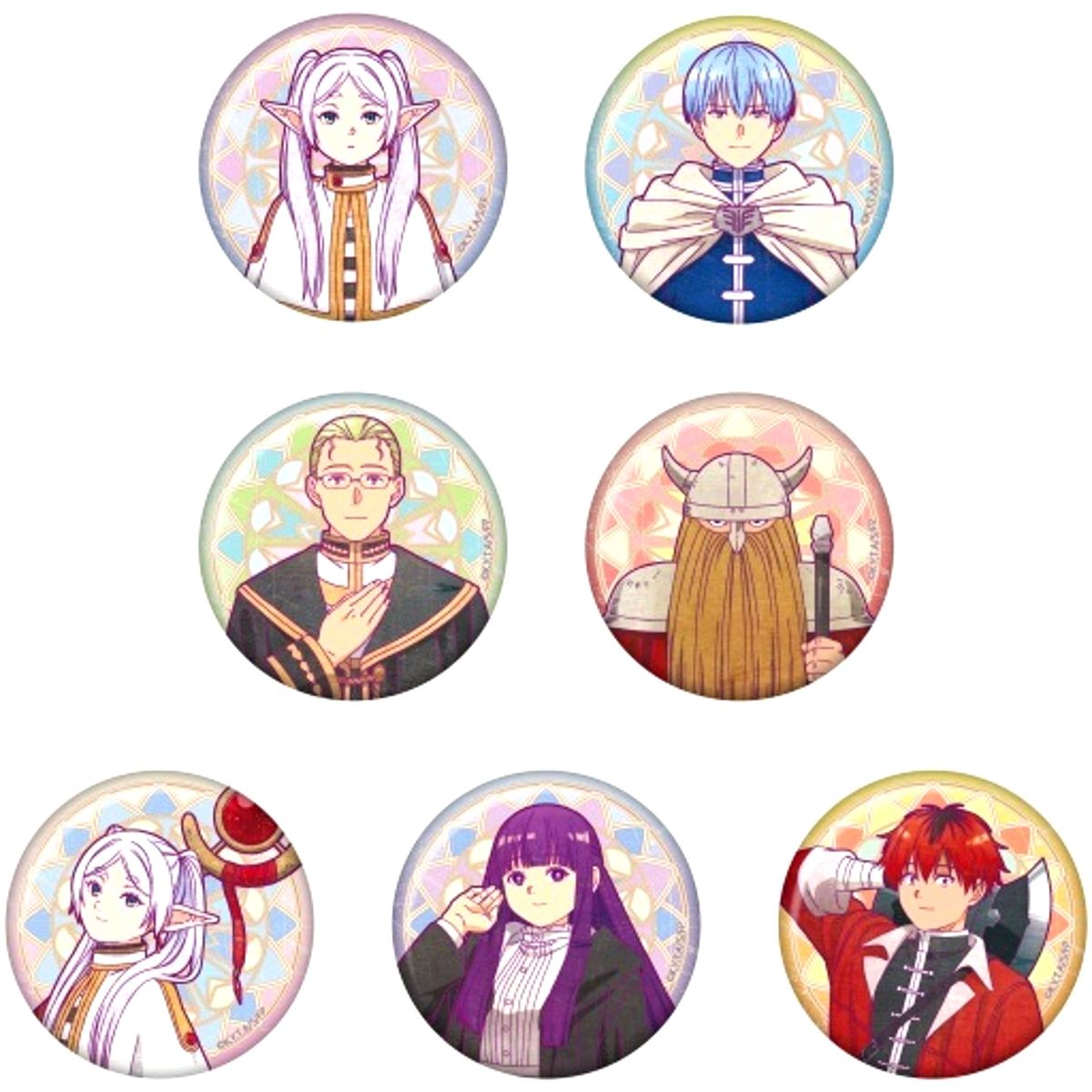 Set of 7 Frieren: Beyond Journey's End Vintage Series Button [USED]