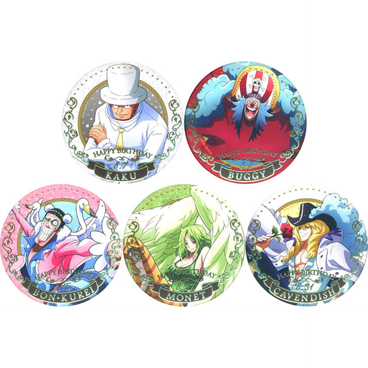 Set of 5 One Piece Birthday Jewelry Button August 2023 [USED]