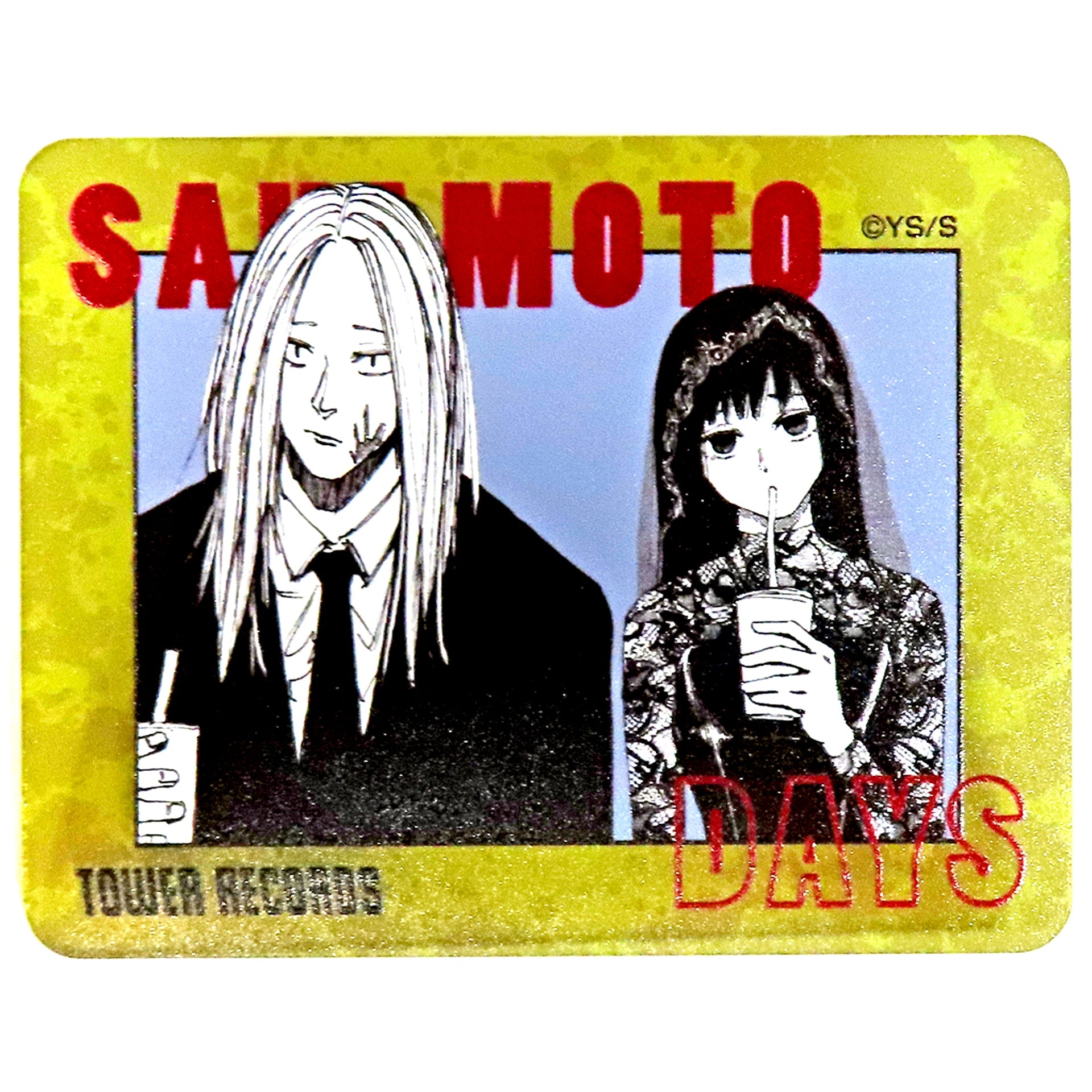 Shishiba & Osaragi SAKAMOTO DAYS Acrylic Badge Collection Tower Records Reproduction Original Art Exhibition [USED]