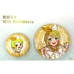 VOCALOID Rin Kagamine Formal Dress Birthday Kuji 16th Can Badge Set Can Badge Set Prize Set of 2 Buttons [USED]