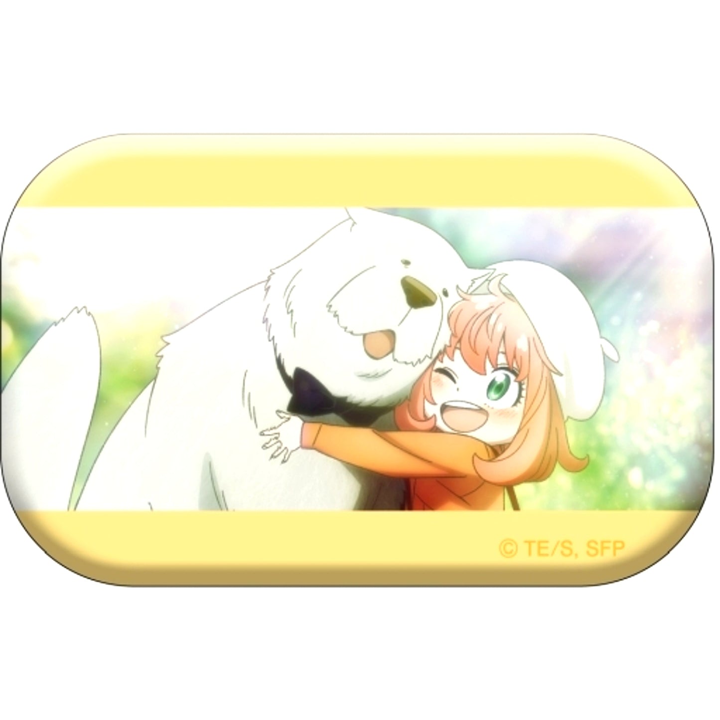 Anya & Bond - Comical Ver. Teaser Visual Square Badge SPY x FAMILY [USED]