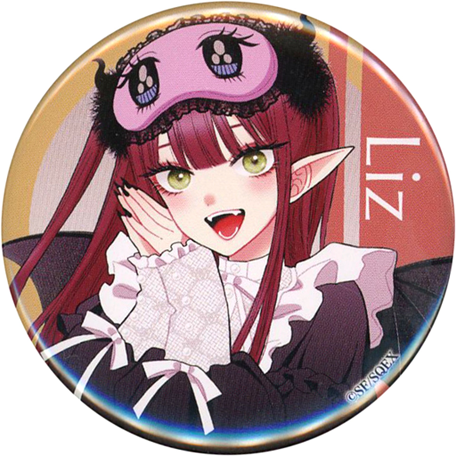 Marin Kitagawa - Rizu / Eye Mask 5th Anniv My Dress-Up Darling Exhibition Trading Tin Badge [USED]