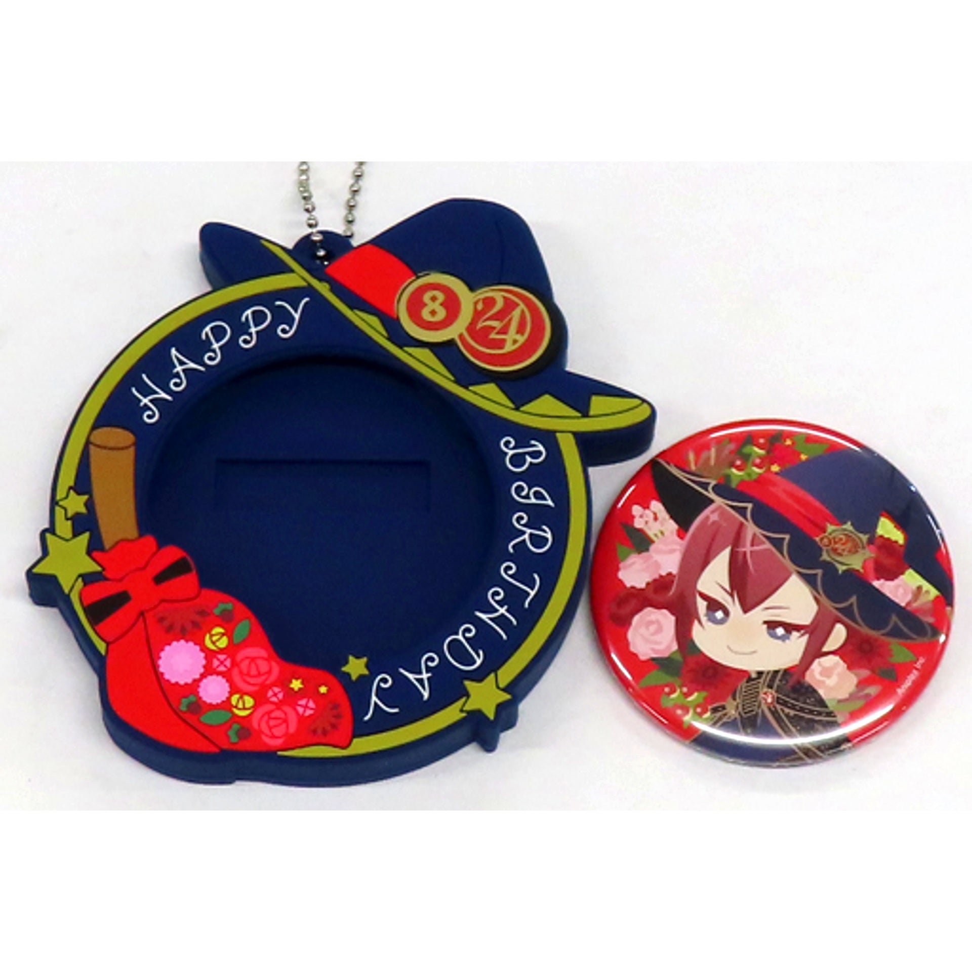 Riddle Rosehearts Disney Twisted Wonderland Bloom Birthday Button with Cover Riddle Birthday Commemorative Goods [USED]