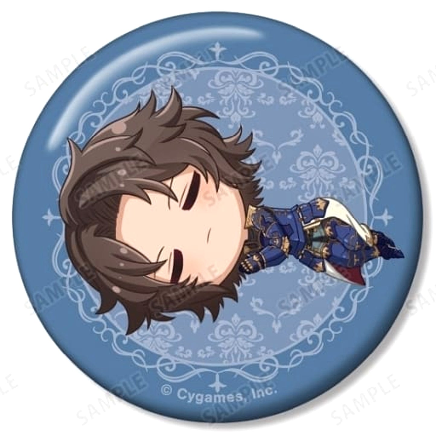 Granblue Fantasy Lancelot Chibikoro Trading Can Badge Buttons [USED]