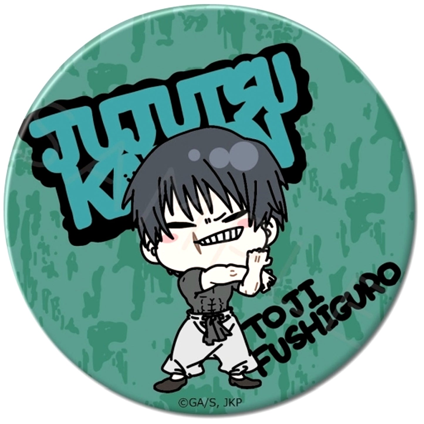 Toji Fushiguro Jujutsu Kaisen Season 2 Kaigyoku Gyokusetsu Mocho-YF 3way Button 75mm Vol.2 [USED]