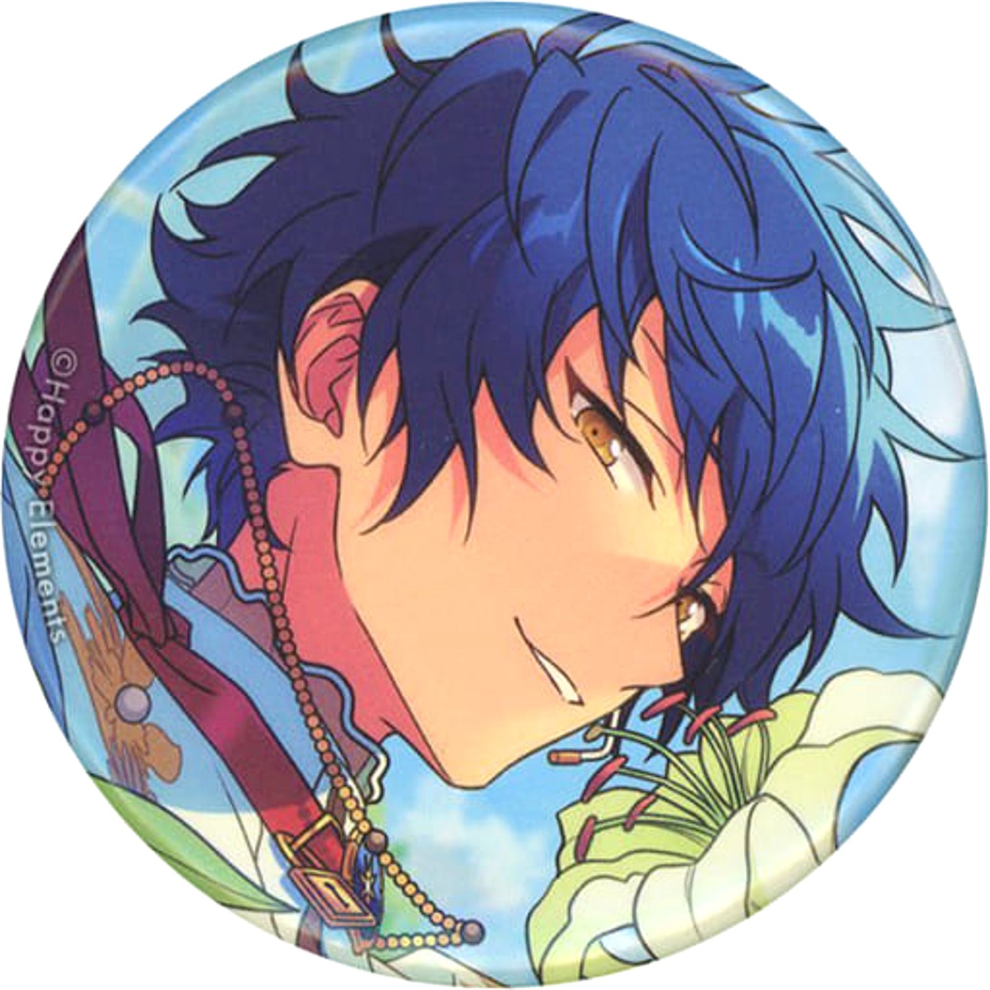 Ensemble Stars!! Jun Sazanami Evecolle Can Badge 2023 Spring Idol Side Buttons [USED]