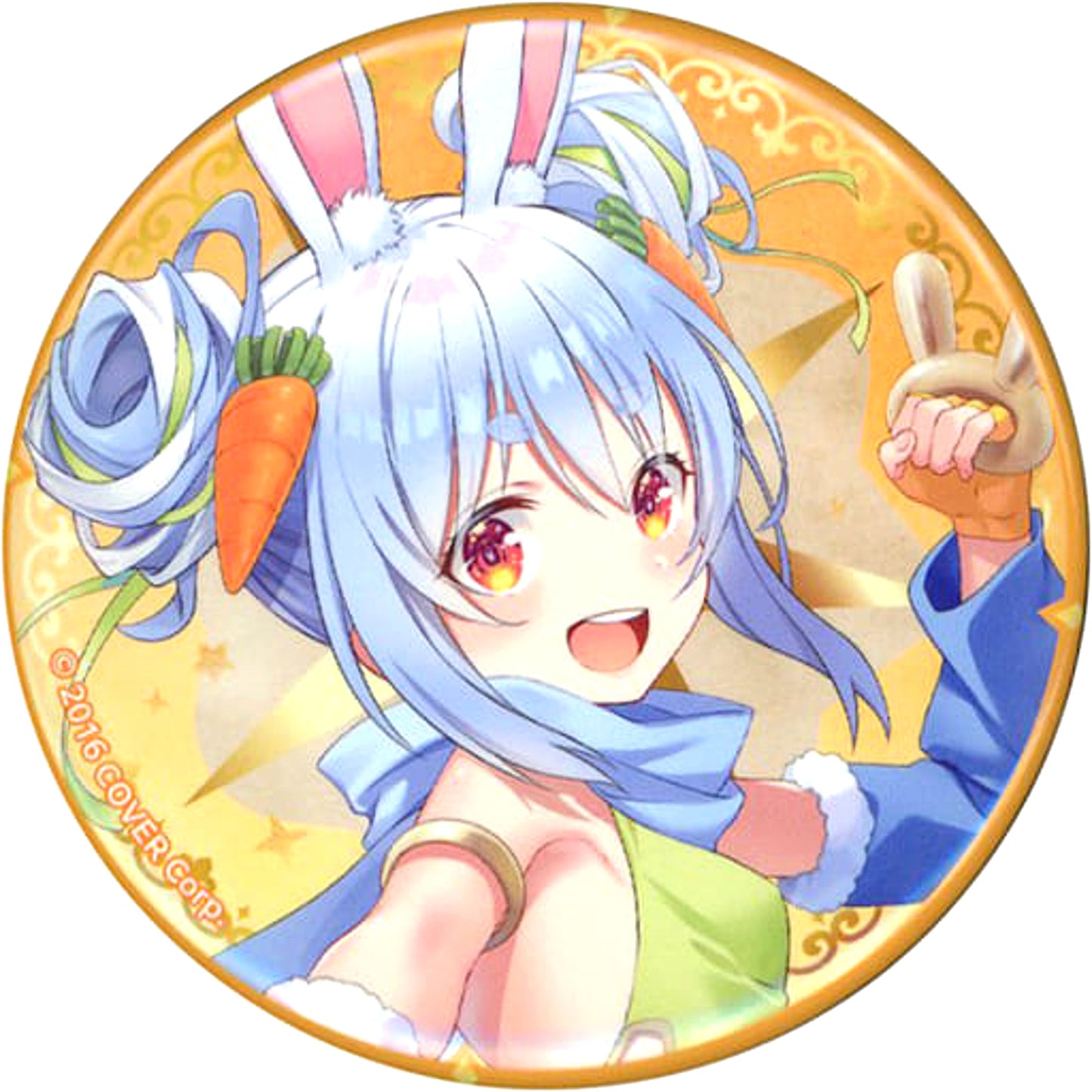 hololive Virtual YouTuber Usada Pekora Marui Full Rabbitization Plan Martial Artist Face Close-up Button Collection [USED]