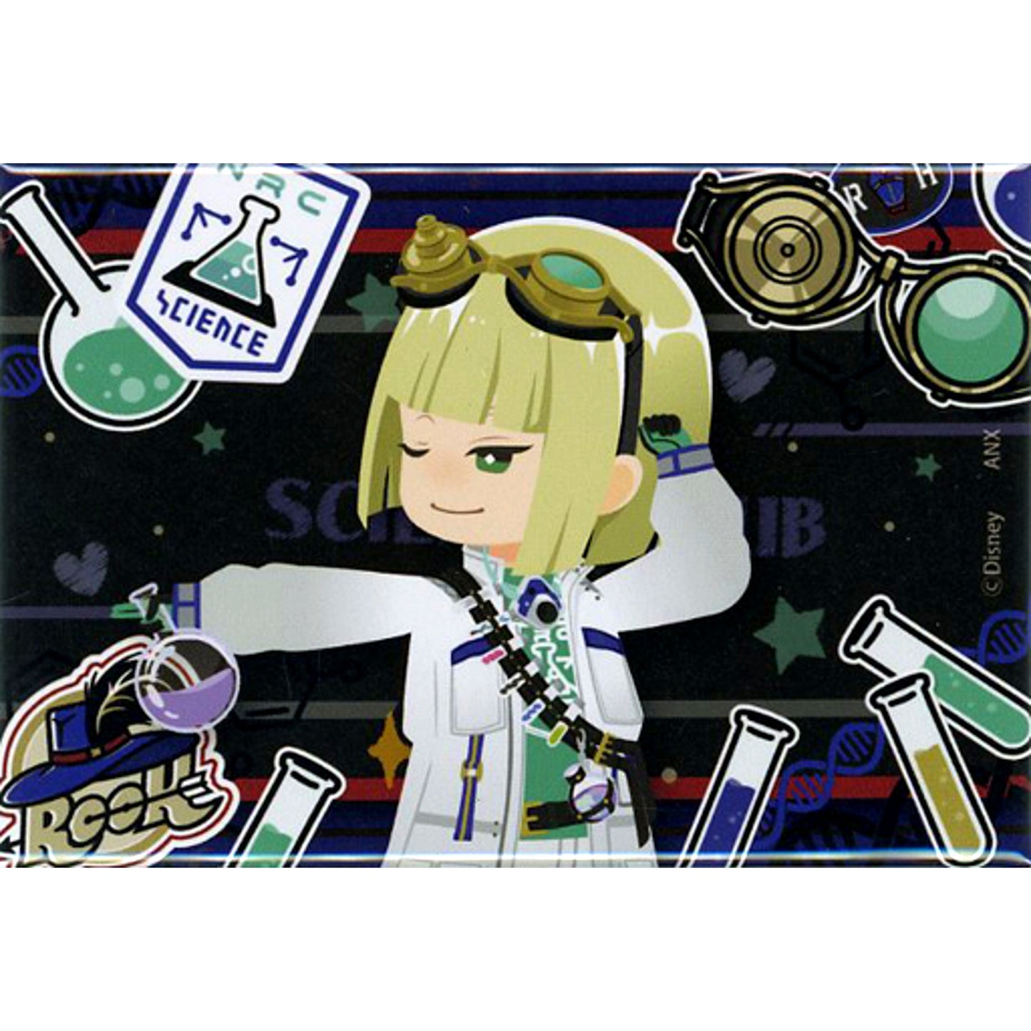 Rook Hunt Disney Twisted-Wonderland Frame Button Club Wear Ver. Science Club [USED]