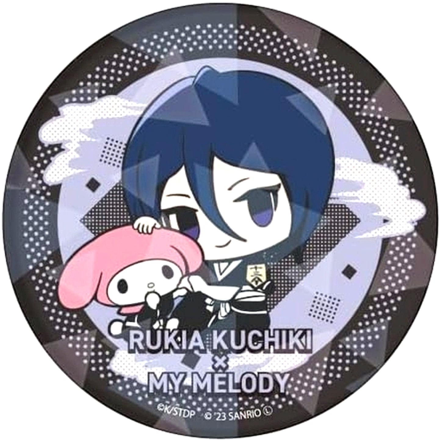 Rukia Kuchiki My Melody BLEACH Thousand-Year Blood War x Sanrio Characters Pop Up Store in Tokyo Character Street Hologram Button [USED]