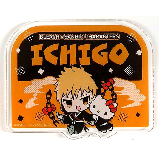 Ichigo Kurosaki x Hello Kitty Bleach Thousand-Year Blood War x Sanrio Characters Pop-up Store in Tokyo Character Street Name Plate Badge [USED]