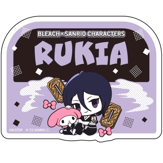 Rukia Kuchiki My Melody BLEACH Thousand-Year Blood War x Sanrio Characters Pop Up Store in Tokyo Character Street Name Plate Badge [USED]