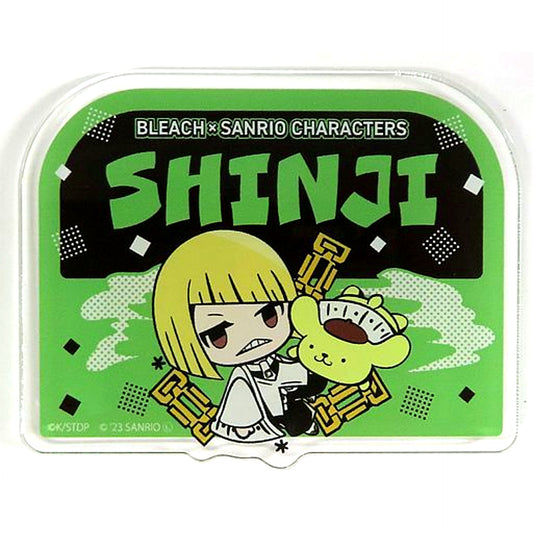Shinji Hirako Pompompurin BLEACH Thousand-Year Blood War x Sanrio Characters Pop Up Store in Tokyo Character Street Name Plate Badge [USED]