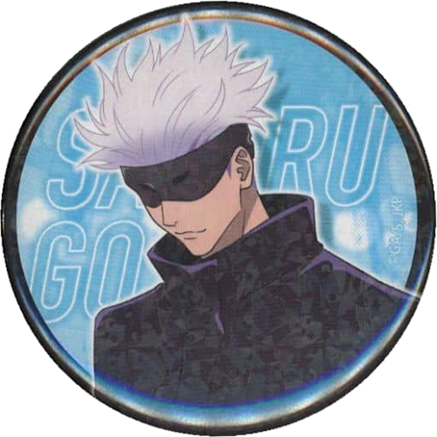 Satoru Gojo Jujutsu Kaisen Season 2 Shibuya Incident Trading Holologram Button [USED]