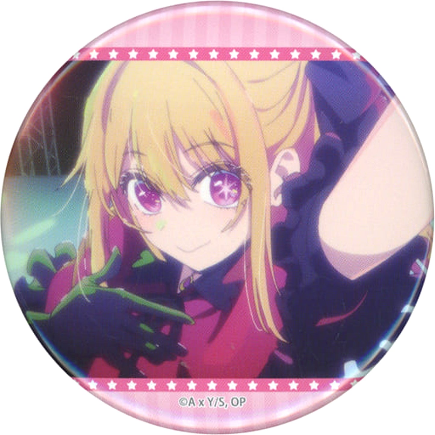 Ruby Hoshino Natural Proportions Oshi No Ko Random Button Collaboration Cafe in Smile Base Cafe Limited [USED]