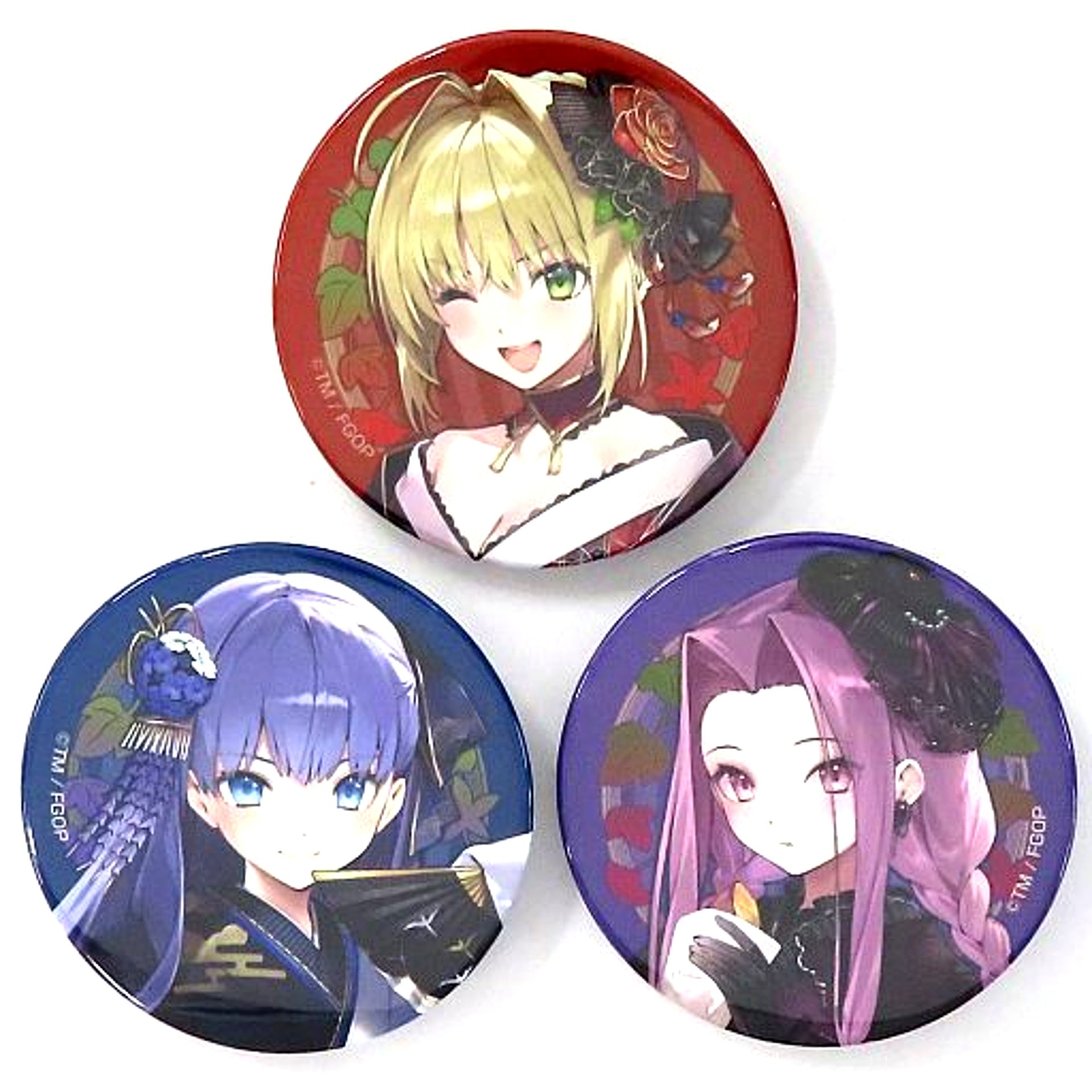 Nezumi Doshi Illustration Fate/Grand Order Button Set of 3 Kyoto International Manga Anime Fair 2023 Kyo Mafu [USED]