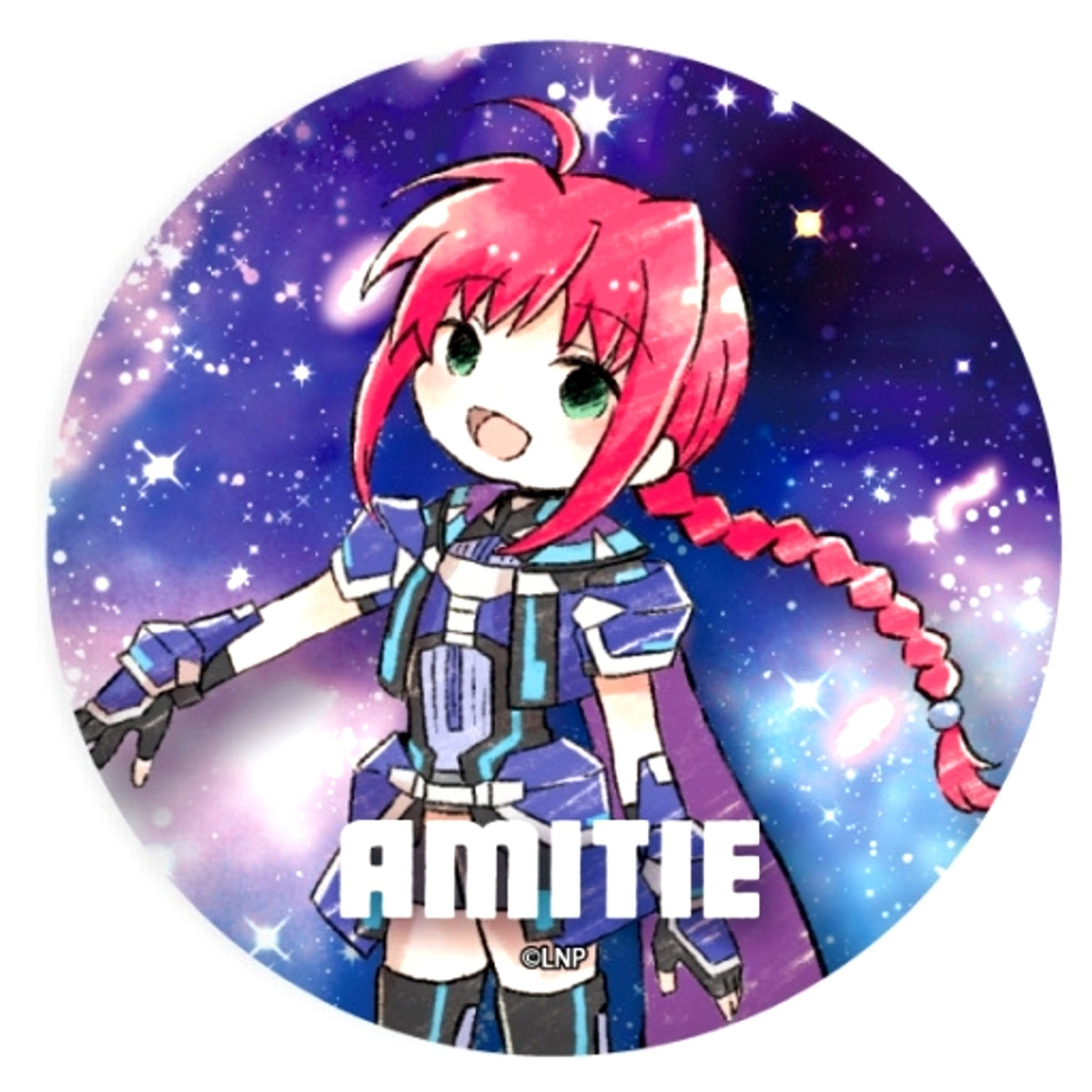 Amitie Florian Magical Girl Lyrical Nanoha Button No. 20 Graphic Art Illustration [USED]