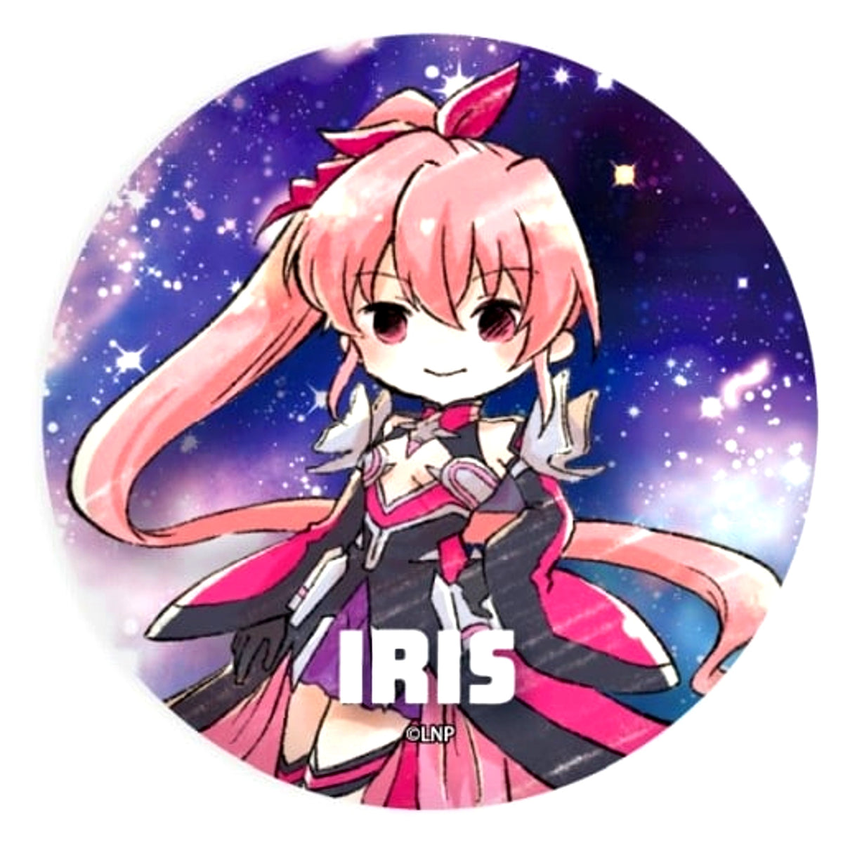 Iris Magical Girl Lyrical Nanoha Button No. 20 Graphic Art Illustration [USED]