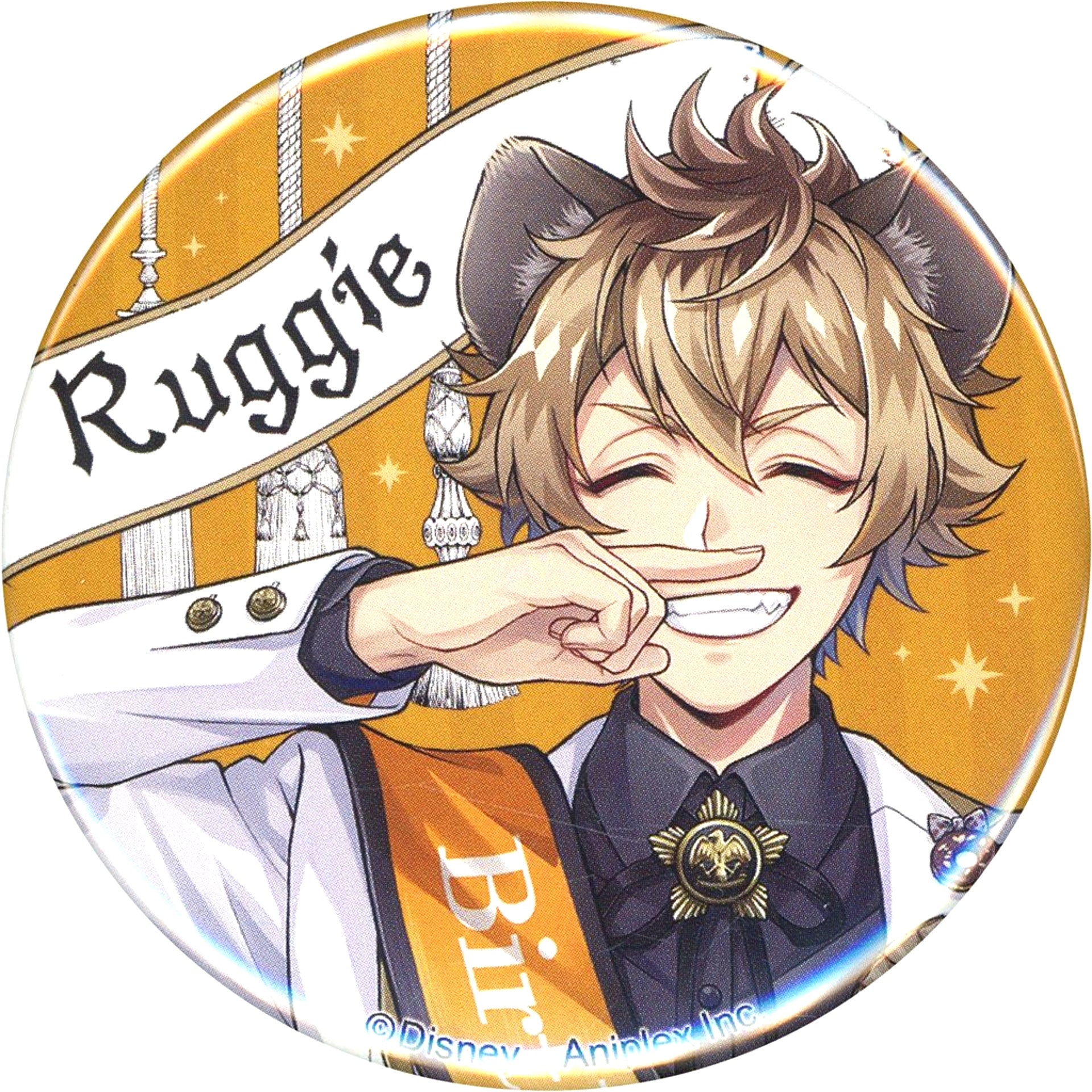 Ruggie Bucchi Disney Twisted Wonderland Button Collection Omekashi Birthday Ver. Premium Birthday 2023 POP UP SHOP in Animate [USED]
