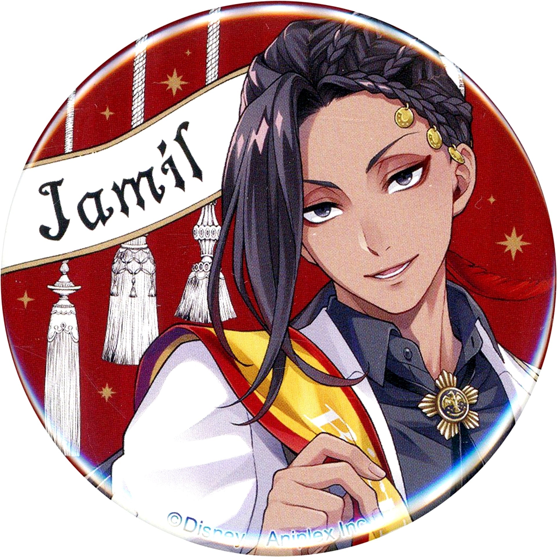 Jamil Viper Disney Twisted Wonderland Button Collection Omekashi Birthday Ver. Premium Birthday 2023 POP UP SHOP in Animate [USED]