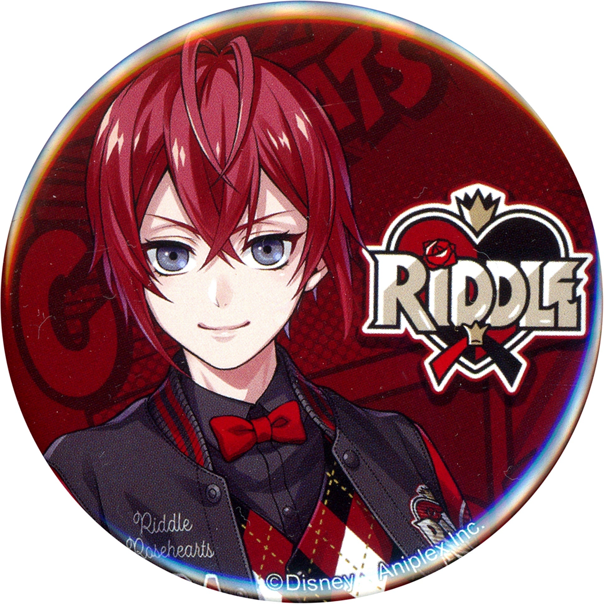 Riddle Rosehearts Union Birthday Ver. Disney Twisted-Wonderland Premium Birthday 2023 POP UP SHOP in Animate Button Collection [USED]
