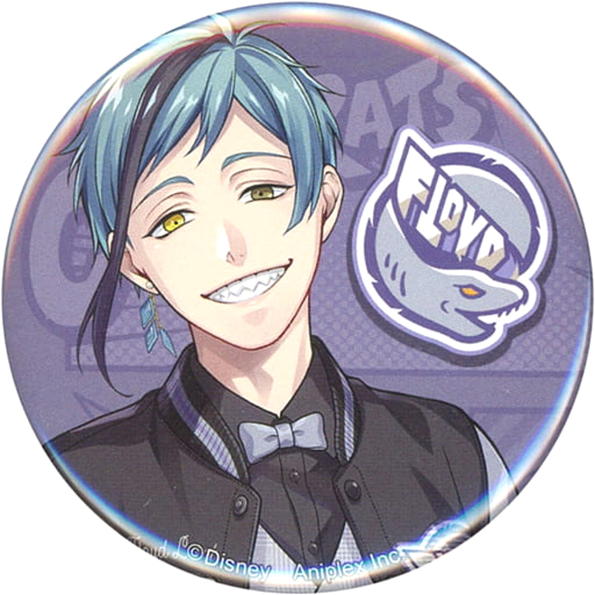 Disney: Twisted-Wonderland Floyd Leech Can Badge Collection Union Birthday Ver. Premium Birthday 2023 Pop Up Shop in animate Limited Buttons [USED]