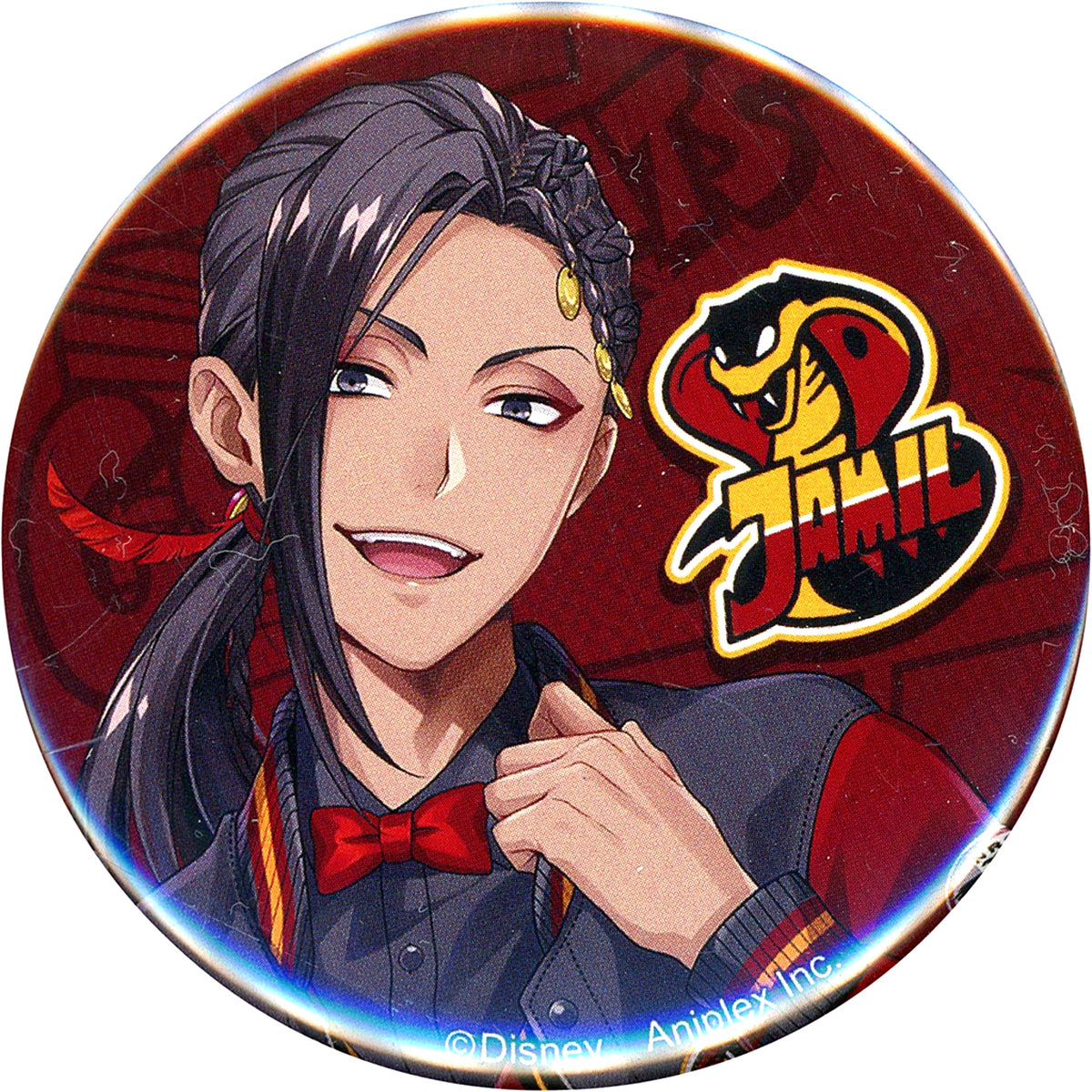 Jamil Viper Union Birthday Ver. Disney Twisted-Wonderland Premium Birthday 2023 POP UP SHOP in Animate Button Collection [USED]