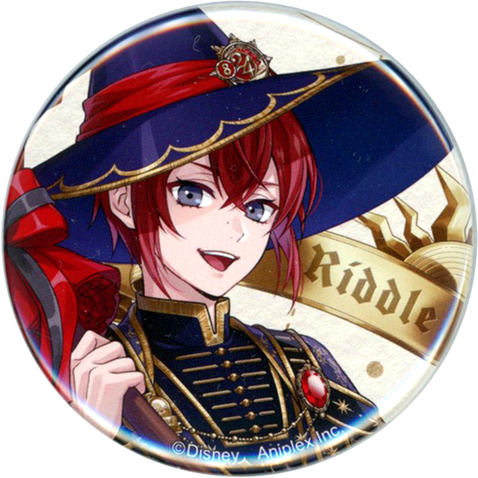 Riddle Rosehearts Bloom Birthday Ver. Disney Twisted-Wonderland Premium Birthday 2023 POP UP SHOP in Animate Button Collection [USED]