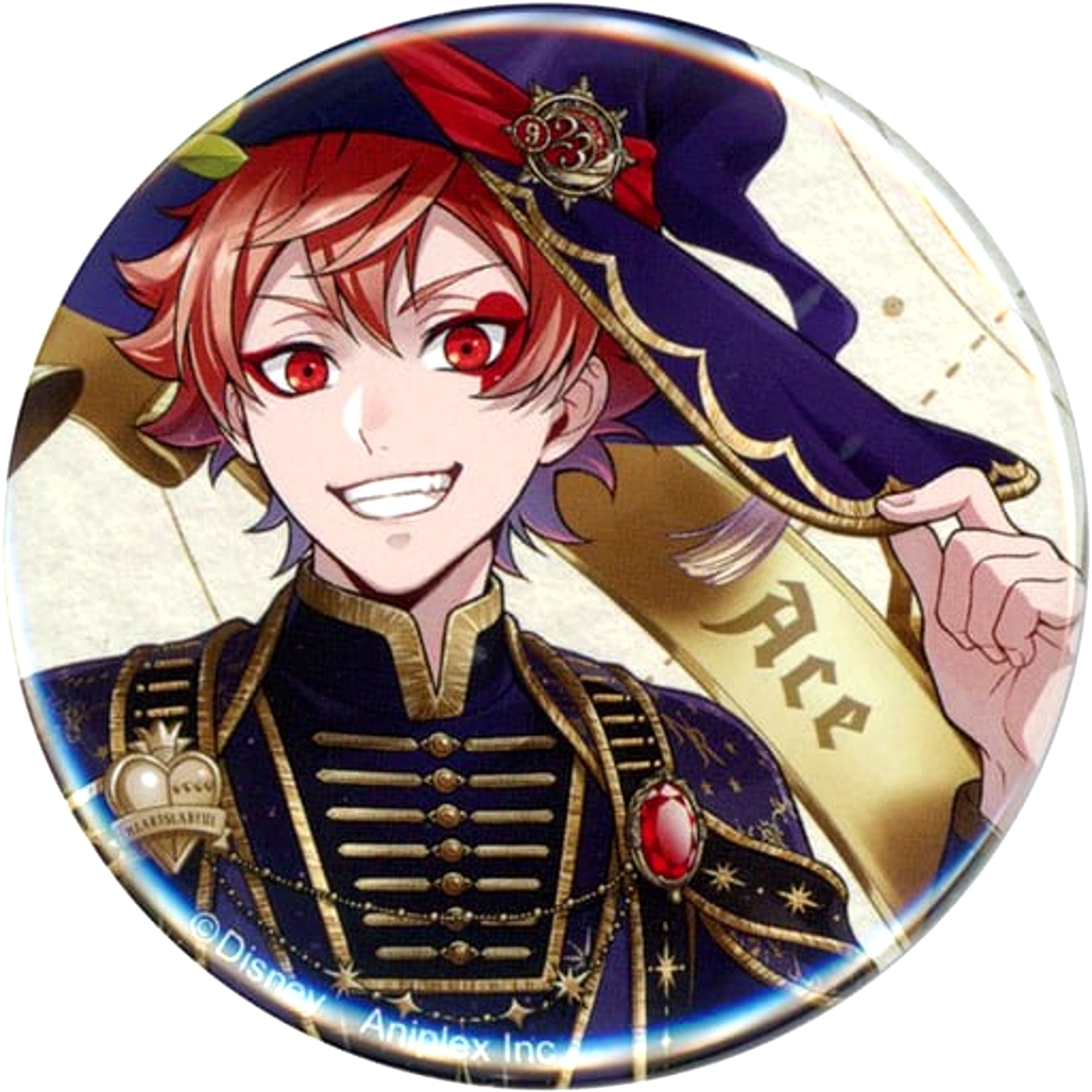 Ace Trappola Disney Twisted Wonderland Button Collection Bloom Birthday Ver. Premium Birthday 2023 POP UP SHOP in Animate [USED]