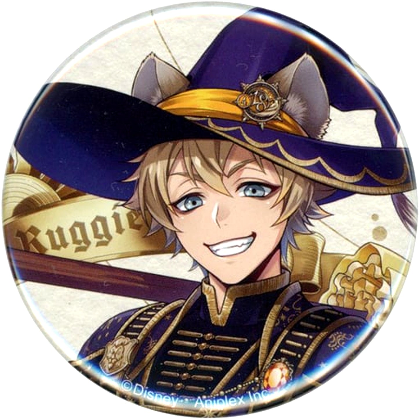 Ruggie Bucchi Disney Twisted Wonderland Button Collection Bloom Birthday Ver. Premium Birthday 2023 POP UP SHOP in Animate [USED]
