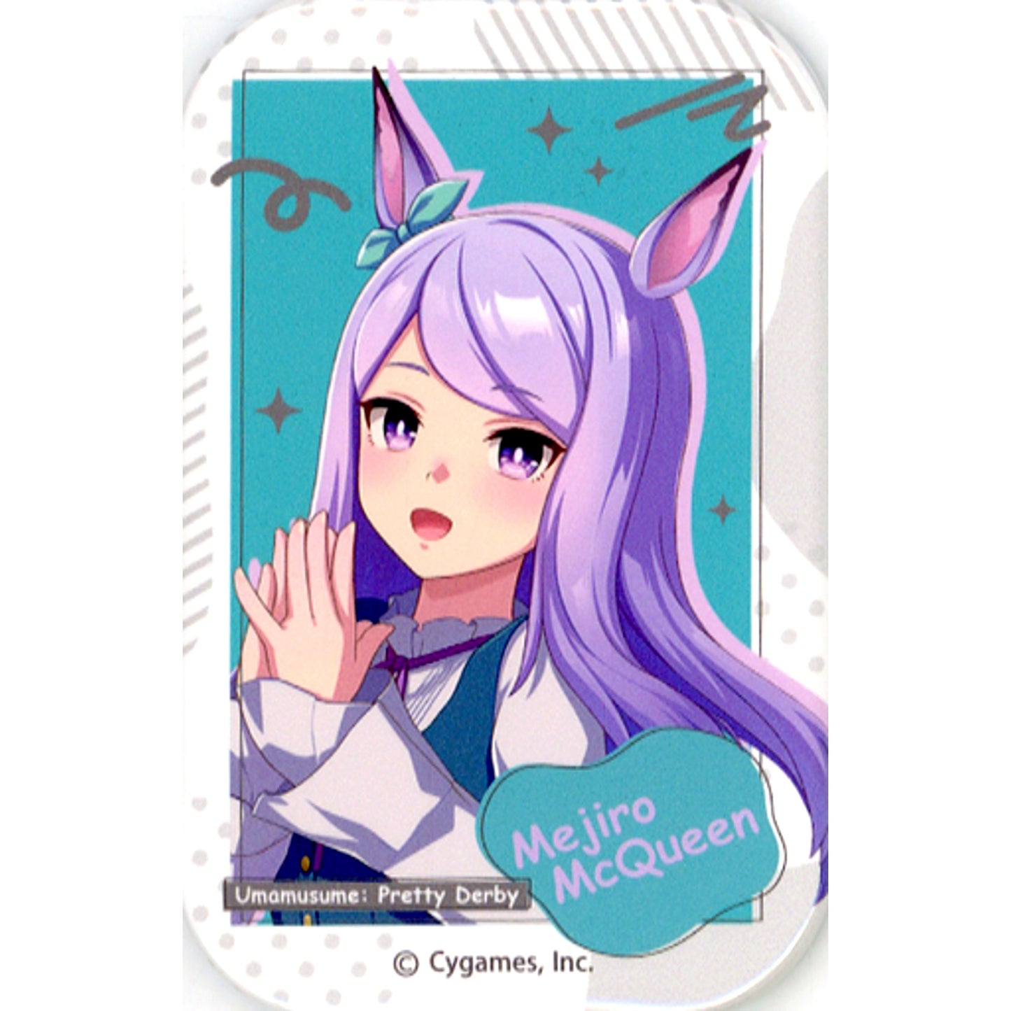 Mejiro McQueen Casual Clothes Close-up Uma Musume Pretty Derby Square Button Collection [USED]